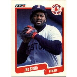 1990 Lee Smith Fleer Baseball Card #287